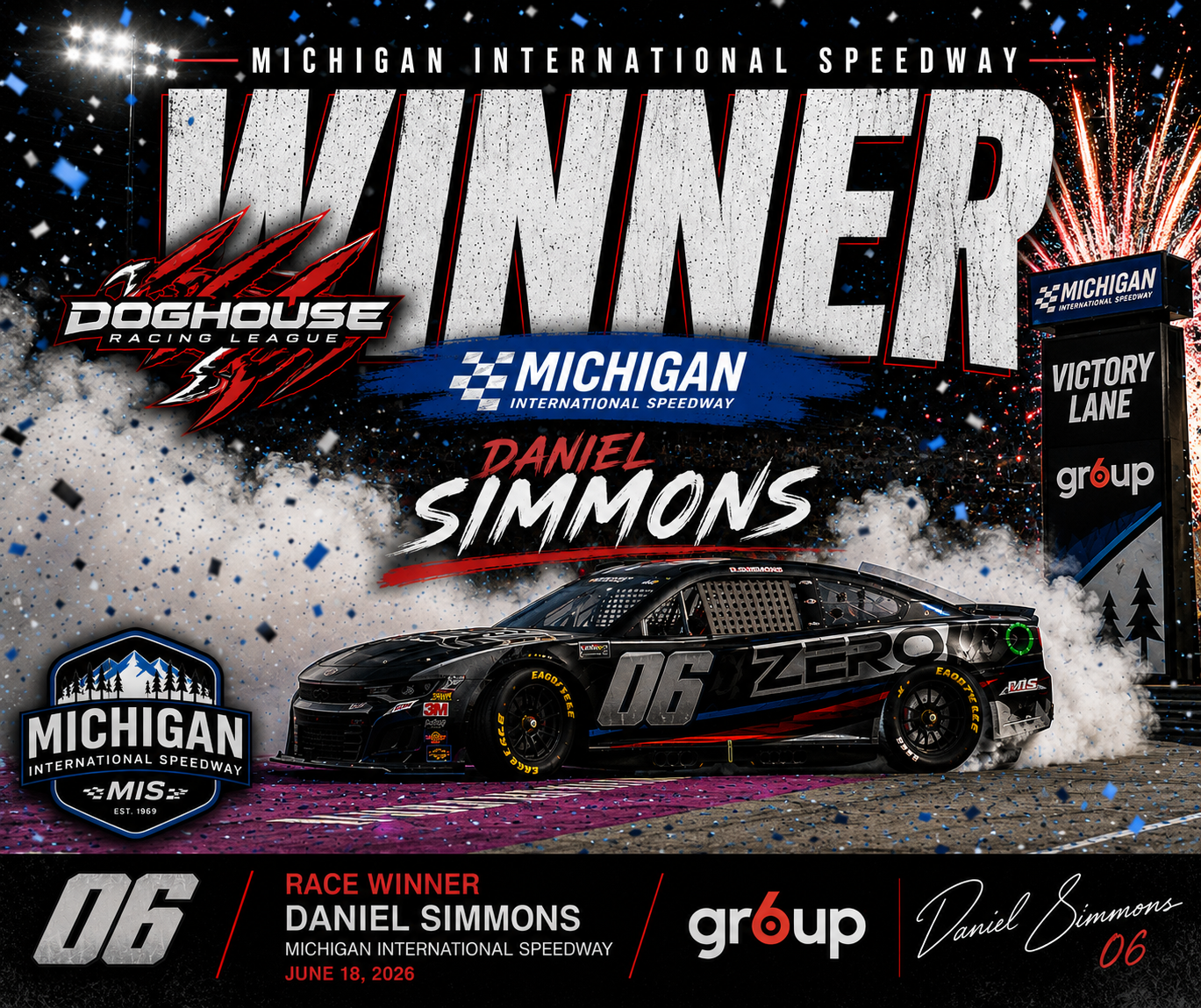 Daniel Simmons Michigan win